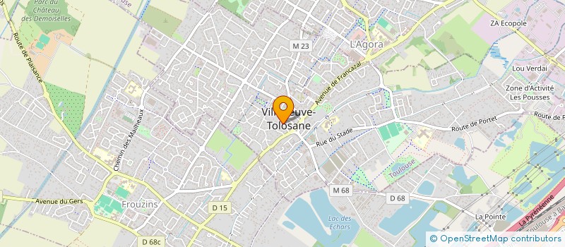 localisation de l'entreprise MONSIEUR LAURENT ALET à VILLENEUVE-TOLOSANE