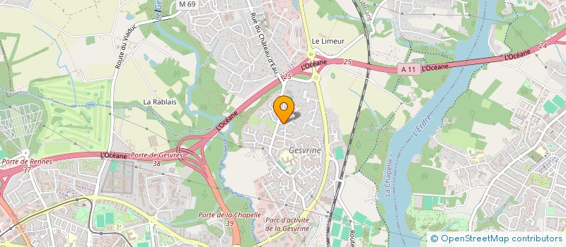 localisation de l'entreprise MONSIEUR LAURENT ALIX à LA CHAPELLE-SUR-ERDRE