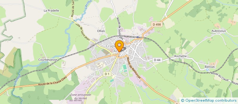 localisation de l'entreprise MONSIEUR LAURENT ALLARD  CRAPONNE-SUR-ARZON