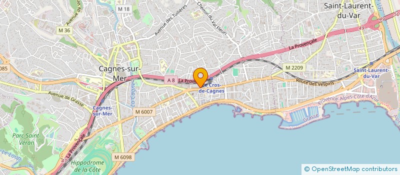 localisation de l'entreprise MONSIEUR LAURENT ALLONGUE  CAGNES-SUR-MER