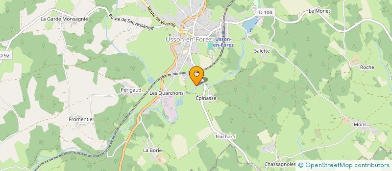 localisation de l'entreprise MONSIEUR LAURENT ALVERGNE  USSON-EN-FOREZ