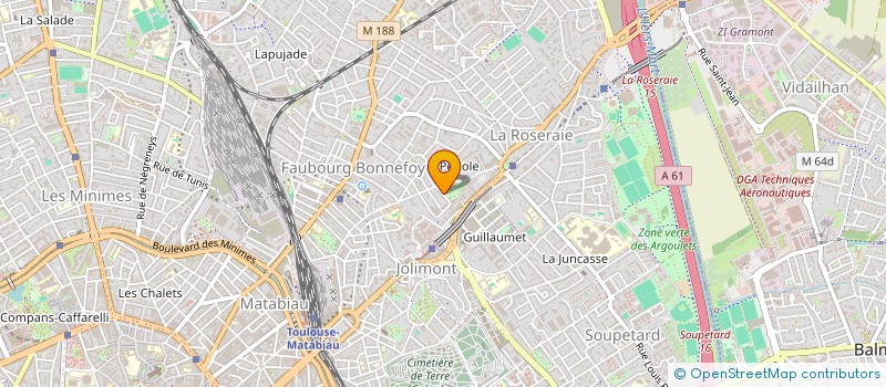 localisation de l'entreprise MONSIEUR LAURENT AMALVY  TOULOUSE