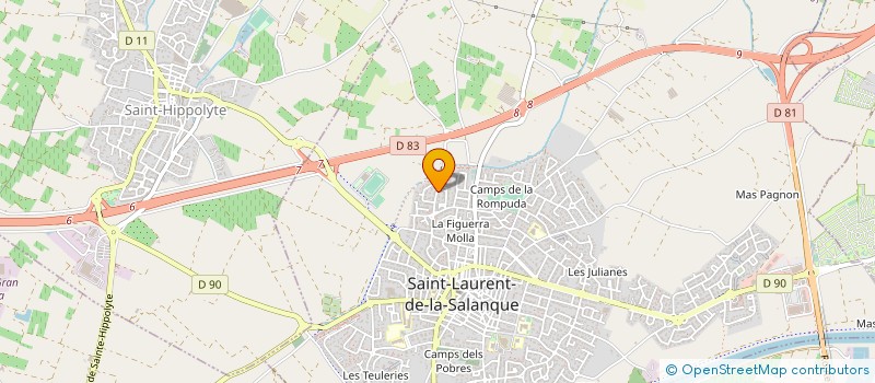 localisation de l'entreprise MONSIEUR LAURENT AMIEL à SAINT-LAURENT-DE-LA-SALANQUE