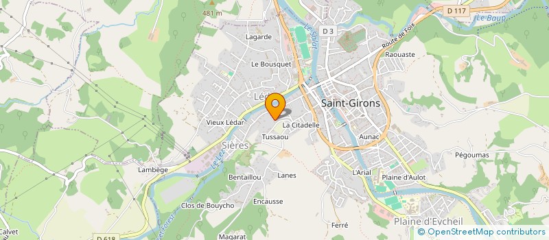 localisation de l'entreprise MONSIEUR LAURENT AMIOUR à SAINT-GIRONS