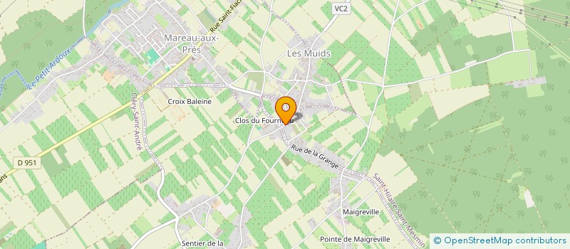 localisation de l'entreprise MONSIEUR LAURENT AMIRAULT à SAINT-HILAIRE-SAINT-MESMIN
