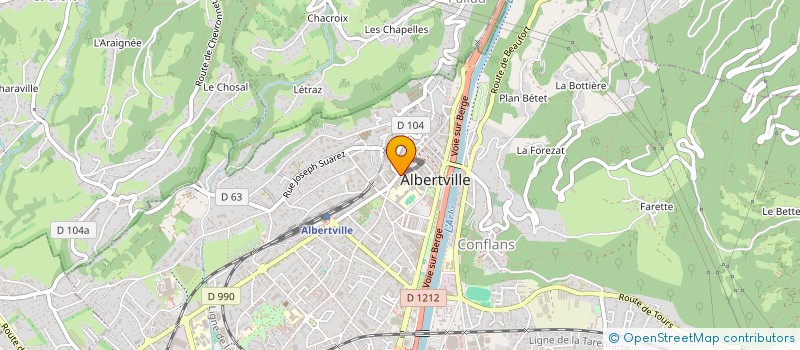 localisation de l'entreprise MONSIEUR LAURENT AMORAVIETA  ALBERTVILLE