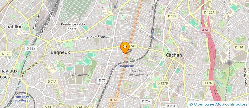 localisation de l'entreprise MONSIEUR LAURENT ANGELI à BAGNEUX