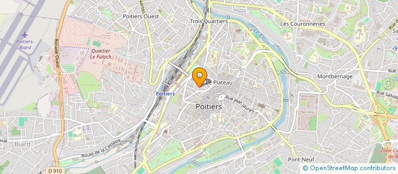 localisation de l'entreprise MONSIEUR LAURENT ANGELIQUE DIT DESRIVIERES KLEINBAUER à POITIERS