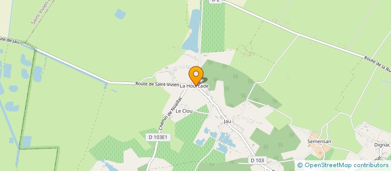 localisation de l'entreprise MONSIEUR LAURENT ANGIBAUD  JAU-DIGNAC-ET-LOIRAC