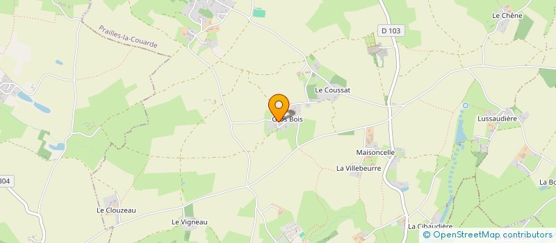 localisation de l'entreprise MONSIEUR LAURENT ANTOINE  PRAILLES-LA COUARDE