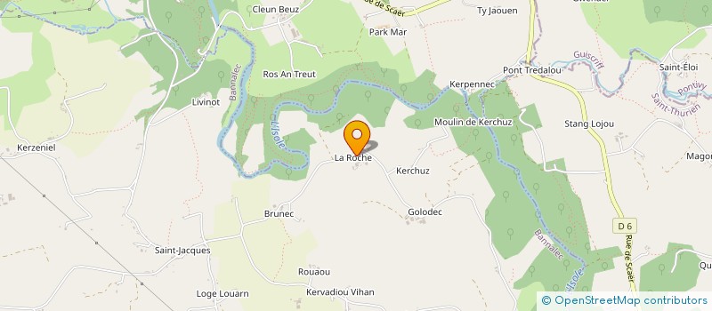 localisation de l'entreprise MONSIEUR LAURENT APRILE  BANNALEC