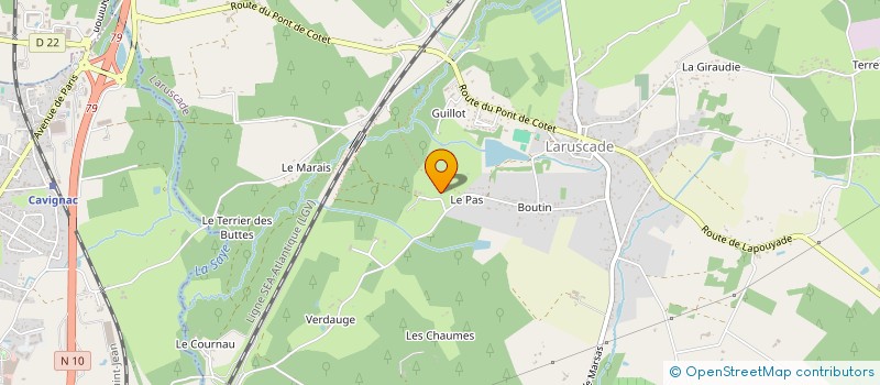 localisation de l'entreprise MONSIEUR LAURENT ARBEILLE  LARUSCADE