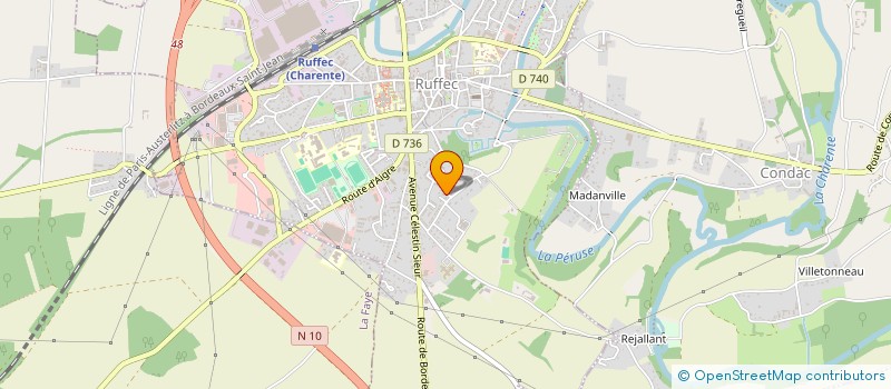 localisation de l'entreprise MONSIEUR LAURENT ARDOUIN  RUFFEC