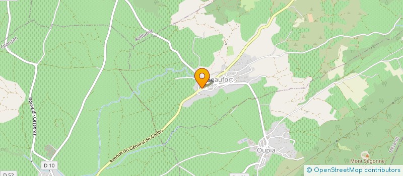 localisation de l'entreprise MONSIEUR LAURENT ARGIOLAS à BEAUFORT