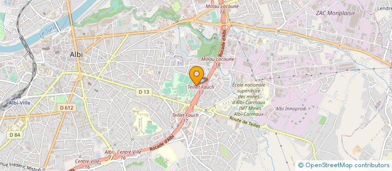 localisation de l'entreprise MONSIEUR LAURENT ARNAL à ALBI