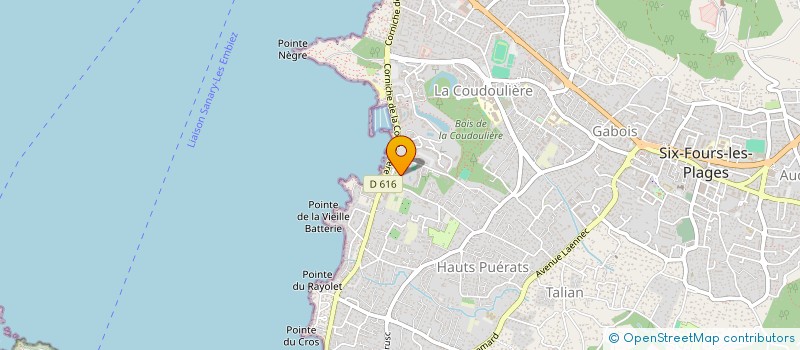 localisation de l'entreprise MONSIEUR LAURENT ARNESI à SIX-FOURS-LES-PLAGES