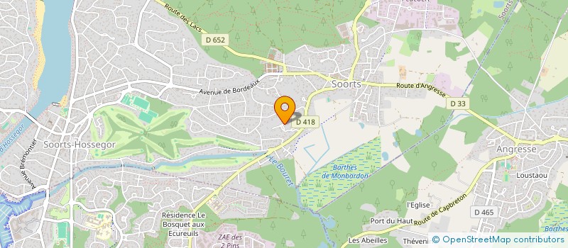 localisation de l'entreprise MONSIEUR LAURENT ARRIAU  SOORTS-HOSSEGOR