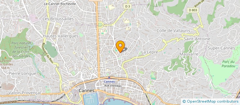 localisation de l'entreprise MONSIEUR LAURENT ARYS à CANNES