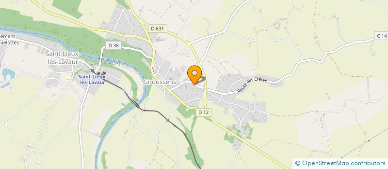 localisation de l'entreprise MONSIEUR LAURENT ASPE  GIROUSSENS