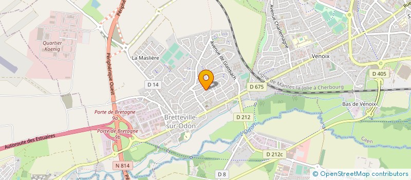 localisation de l'entreprise MONSIEUR LAURENT AUBE  BRETTEVILLE-SUR-ODON