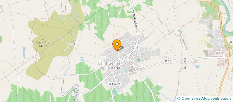 localisation de l'entreprise MONSIEUR LAURENT AUBERGER  SAINT-GENIES-DE-FONTEDIT