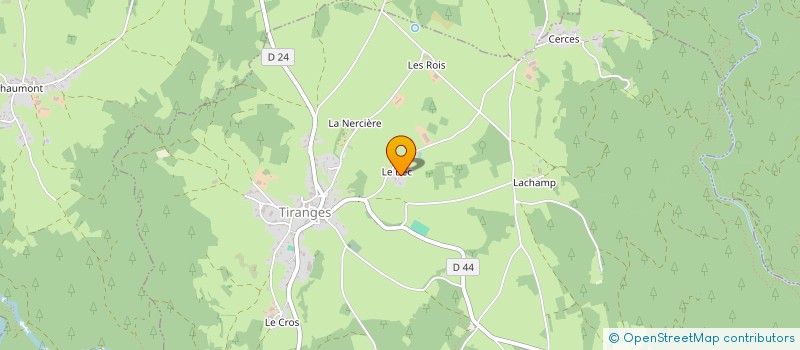 localisation de l'entreprise MONSIEUR LAURENT AUBERT  TIRANGES