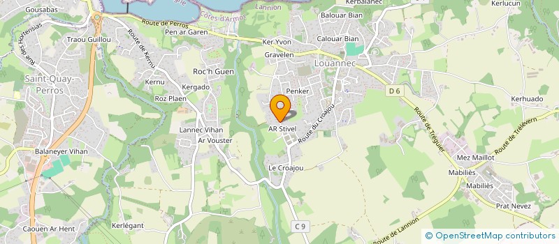 localisation de l'entreprise MONSIEUR LAURENT AUBERTIN à LOUANNEC