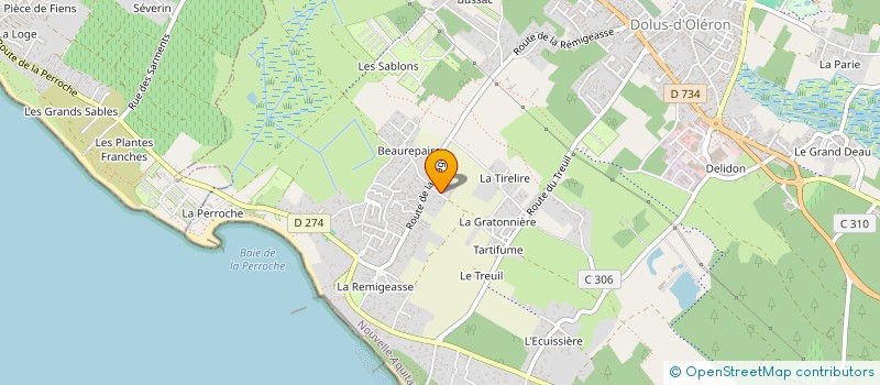 localisation de l'entreprise MONSIEUR LAURENT AUBRIERE  DOLUS D'OLERON