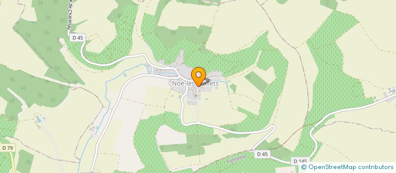 localisation de l'entreprise MONSIEUR LAURENT AUBRY  NOE-LES-MALLETS