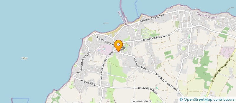 localisation de l'entreprise MONSIEUR LAURENT AUBRY à LA PLAINE-SUR-MER