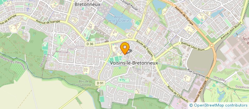 localisation de l'entreprise MONSIEUR LAURENT AUBRY  VOISINS-LE-BRETONNEUX