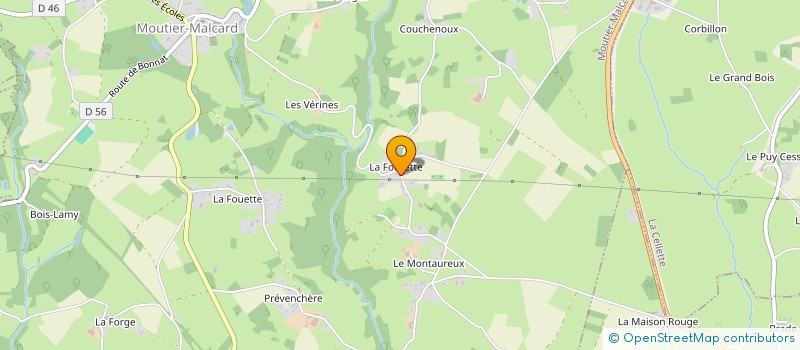 localisation de l'entreprise MONSIEUR LAURENT AUCLAIR à MOUTIER-MALCARD