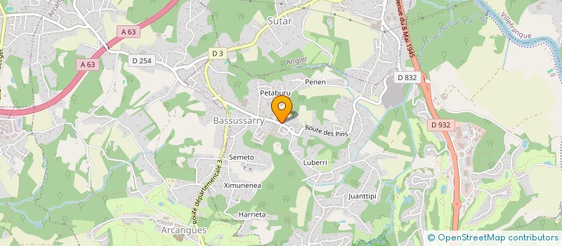 localisation de l'entreprise MONSIEUR LAURENT AUCLAIR à BASSUSSARRY