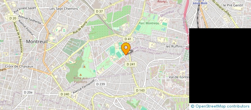 localisation de l'entreprise MONSIEUR LAURENT AUDOUY à MONTREUIL