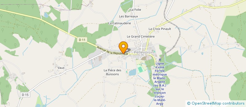 localisation de l'entreprise MONSIEUR LAURENT AUGUSTIN à PELLEVOISIN