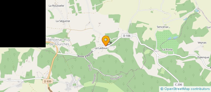 localisation de l'entreprise MONSIEUR LAURENT AUGUSTIN  MAREUIL EN PERIGORD