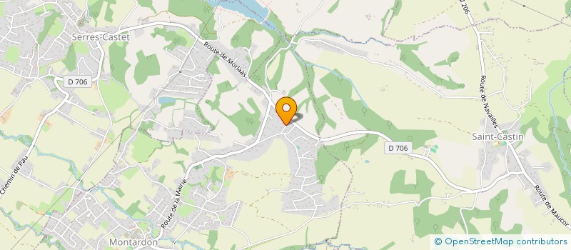 localisation de l'entreprise MONSIEUR LAURENT AURET  MONTARDON