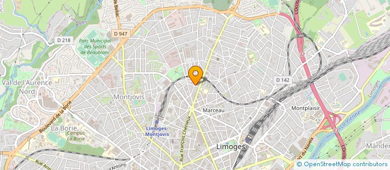 localisation de l'entreprise MONSIEUR LAURENT AZAGRA à LIMOGES