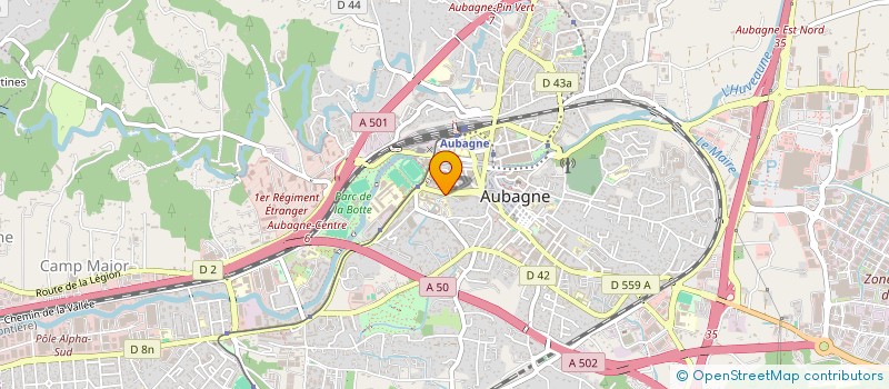 localisation de l'entreprise MONSIEUR LAURENT BACCHIS  AUBAGNE