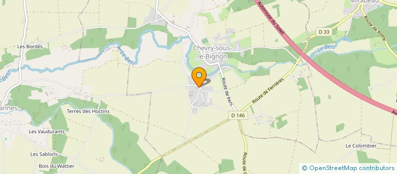 localisation de l'entreprise MONSIEUR LAURENT BACQUET à CHEVRY-SOUS-LE-BIGNON