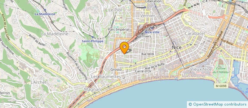 localisation de l'entreprise MONSIEUR LAURENT BADURA à NICE