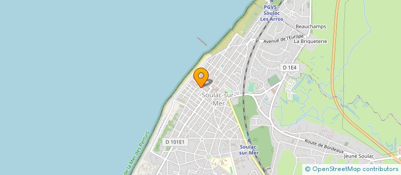 localisation de l'entreprise MONSIEUR LAURENT BAHOUGNE  SOULAC-SUR-MER