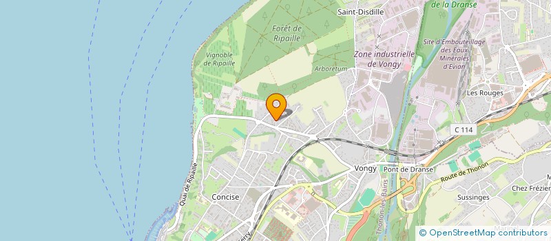 localisation de l'entreprise MONSIEUR LAURENT BAILET  THONON-LES-BAINS