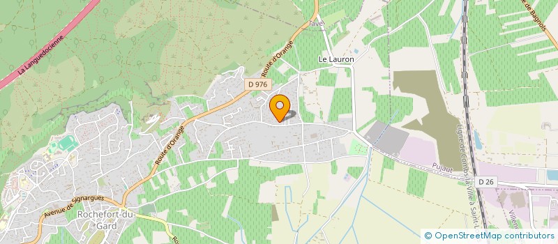 localisation de l'entreprise MONSIEUR LAURENT BAILLE  ROCHEFORT-DU-GARD