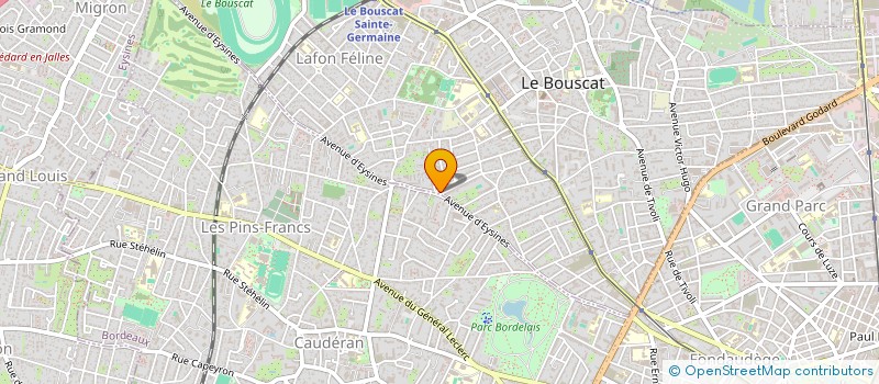 localisation de l'entreprise MONSIEUR LAURENT BAILLON à LE BOUSCAT