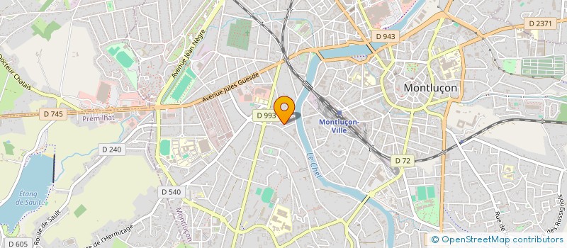 localisation de l'entreprise MONSIEUR LAURENT BALLANGER  MONTLUCON