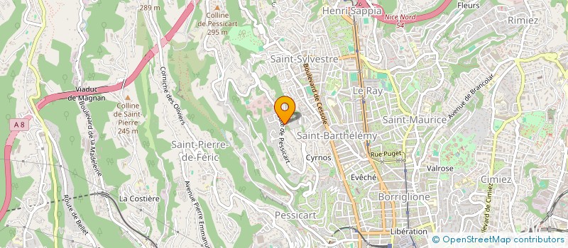 localisation de l'entreprise MONSIEUR LAURENT BALZIO à NICE