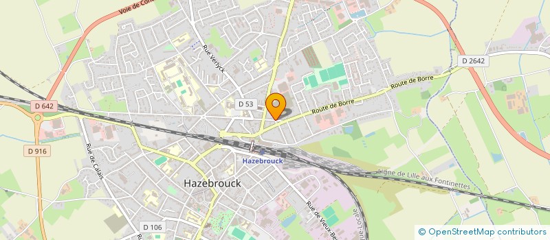 localisation de l'entreprise MONSIEUR LAURENT BARANEK  HAZEBROUCK