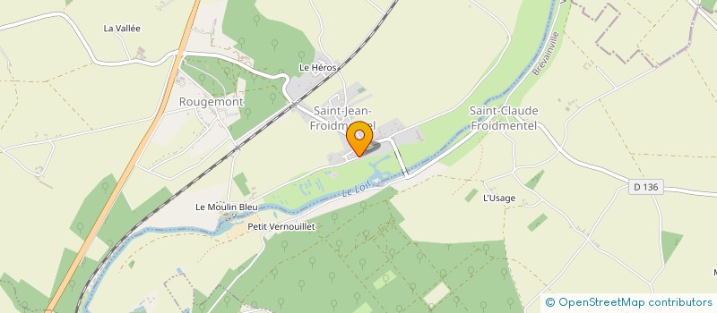 localisation de l'entreprise MONSIEUR LAURENT BARBEREAU  SAINT-JEAN-FROIDMENTEL