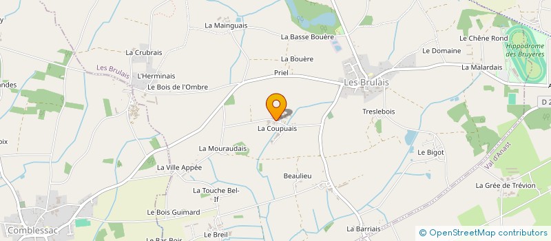 localisation de l'entreprise MONSIEUR LAURENT BARBIER  LES BRULAIS